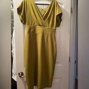 Alexia Admor, olive green dress, size L, no tags but never worn.